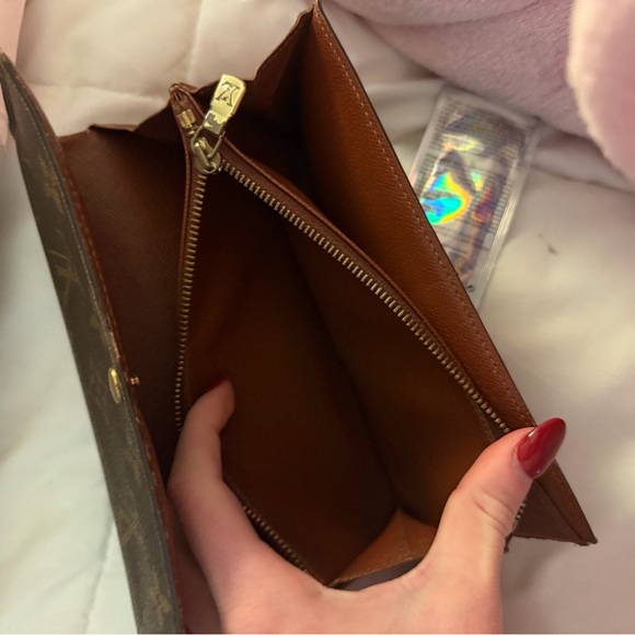 Louis Vuitton Dark Brown Monogram Clutch - Picture 6 of 7